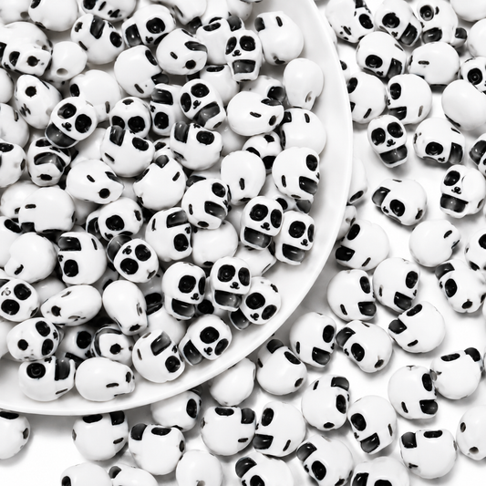 Cute Panda Face Craft Beads – Black & White Animal Beads for DIY Bracelets, Necklaces, Jewelry Making & Creative Crafts
