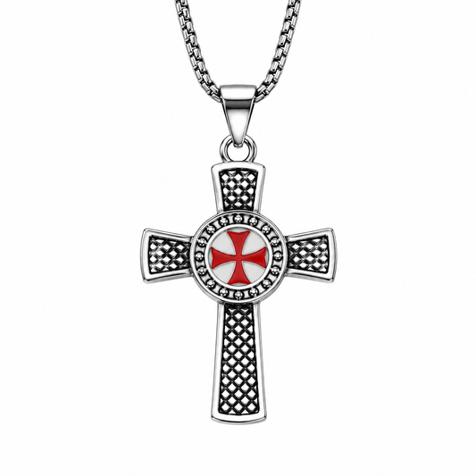 Cross Pendant Necklace – Vintage Christian Cross Necklace with Detailed Design, Religious Jewelry for Men & Women